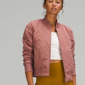 Lululemon Non Stop Bomber *Reversible Spice Chai sz 8